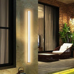 Aipsun Porch Wall Lights 59inch Long Strip Modern LED Outdoor Wall Light Fixture, 1 Pack White Wall Mount Lighting Sconce Exterior Lights Wall Sconce Long Linear Outside Lighting 3000K