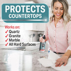 16oz Home Ceramic Coating Spray Kit - Shine, Seal & Protect Kitchen & Bath Surfaces - Repels Stains, Smudges, Water Spots on Appliances, Countertops & Most Hard Surface in Your Life - It Works to Seal