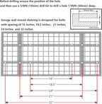 4-Pack 1.5x3FT Garage Shelving 17.7-inch-by-35.8-inch Wall Shelf Garage Storage Rack Wall Mounted Floating Shelves,Black