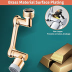 1440° Swivel Sink Extender for Faucet - Universal Kitchen Sprayer, 2 Flow Modes, 1080°+360° Rotatable Kitchen Sink Attachment, Swivel Multifunctional Robotic Arm for Kitchen/Bathroom