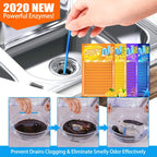 Drain Sticks Drain Cleaner Sticks Drains Cleaner Disposal Stick Enzyme for Odor Clogs Remover Sink Septic Stick for Drains As Seen On TV