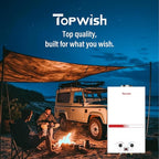 Tankless Water Heater 12L, Portable Propane Camping Water Heater 3.16GPM with Handle Overheating Multi-Protection, Instant Gas Hot Water Warmer for Outdoors RV Trips Shower Boat Cabins,White