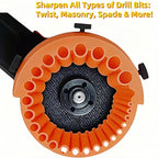 Drill Bit Sharpener for Grinder, Precision Sharpening Tool 2-13mm, Portable Grinder Attachment with Angle Guide, Compatible with 115-125mm Grinders（1PC）