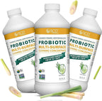 USDA Biobased Probiotic Cleaner, Microcleans Surfaces for Up to 7 Days, Ultra Concentated Multi Surface Cleaning Concentrate with Postbiotics, Lemongrass – 17 Fl Oz. (3 Pack)