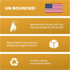 Angel-in-Armor White Terry Cloth Rags (12” x 12”) – 25Ib Bulk Box of 100% Cotton Cleaning Rags (300 Units) – Reclaimed Towels for Plumbers, Shop Use, Janitorial, and Commercial Cleaning