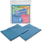 Reusable Antibacterial Cleaning Cloths – Removes 99.99% of Bacteria with Just Water | Silver-Embedded, Chemical, Odor, Streak & Scratch-Free for All Surfaces | 2 Pack