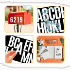 10 Sheets Vinyl Letter Number Stickers, Self-Adhesive Alphabet Stickers, Waterproof Mailbox Number Sticker Letters for Mailboxes,Door,Cars,Boats, Address Signs (White, 2 inch)