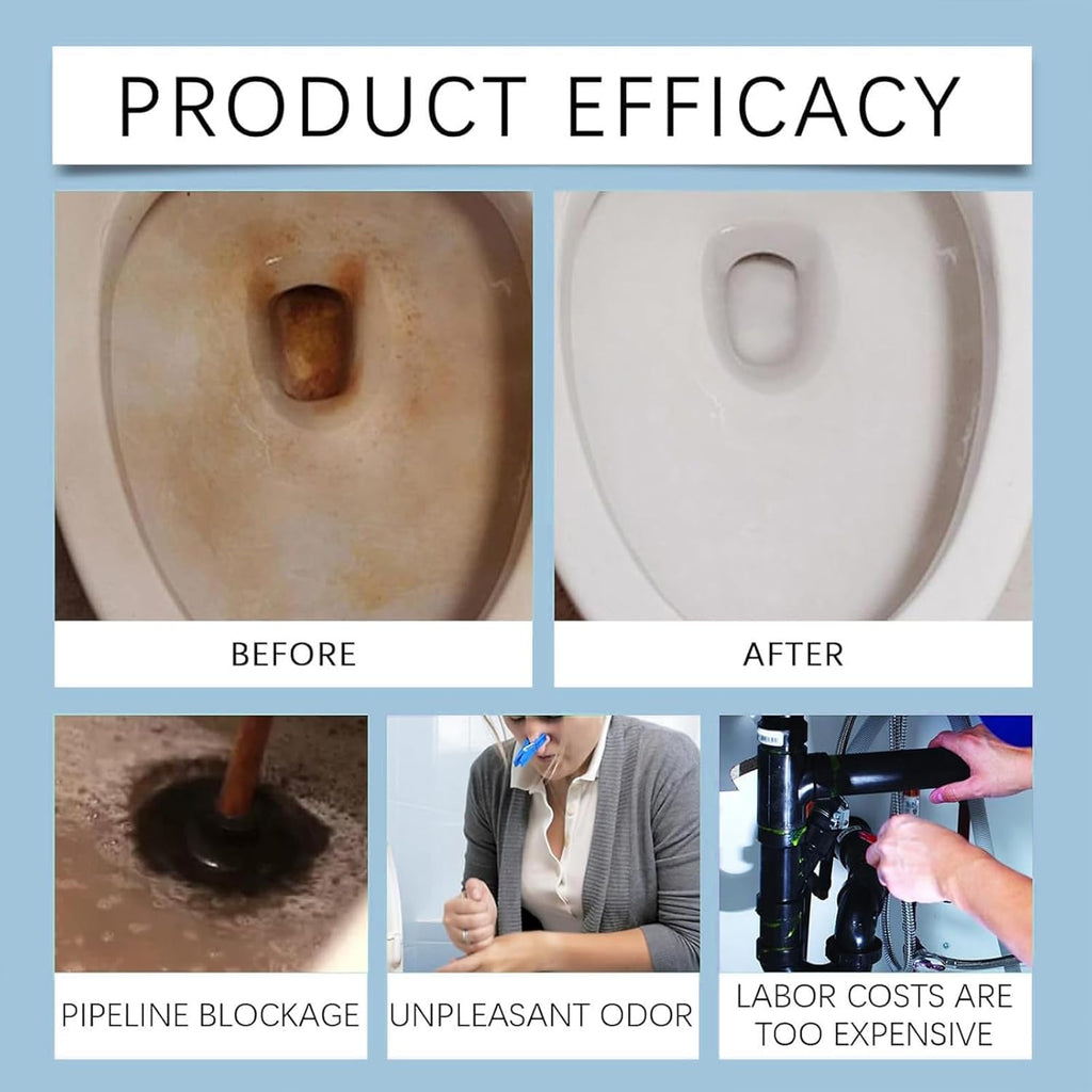 New upgrade Super Clean Toilet Cleaner, Super Clean Pro Toilet Cleaner, Effectively Improve Hygiene And Lasting Fragranc (2PCS)