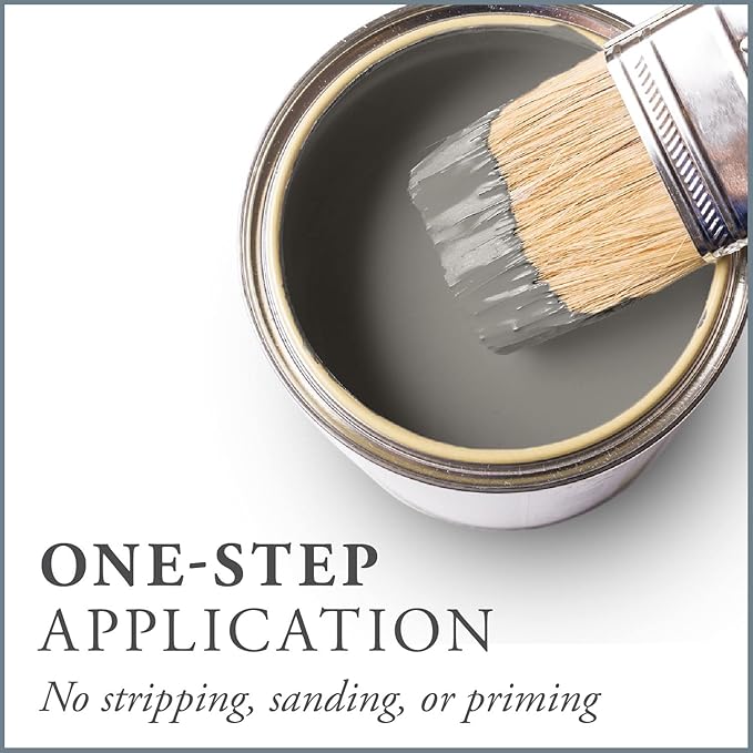 AMY HOWARD AT HOME Chalk-Based One Step Paint for Furniture, Cabinetry, Decor, Finish, and More | No Stripping, Sanding, or Priming | Medium Base | 16 Ounce | Selznick Grey
