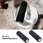 Drywall Tools Skimming Blade with 9 inch Compound Roller - 10", 14", 24"& 32" 40" Blades with 2 Pack 0.3 mm Blades,Taping Knife, Arc Scraper, Construction Tools