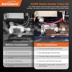 92089 RV Water Heater Gas Valve, 93844 Gas Valve Fits for Atwood 10 Gal Heaters Water Heater Parts Replacement (G10 / GC10 / GCH10 / GH10 / G16EXT / GE16EXT), OE #93870, 93869, 93321