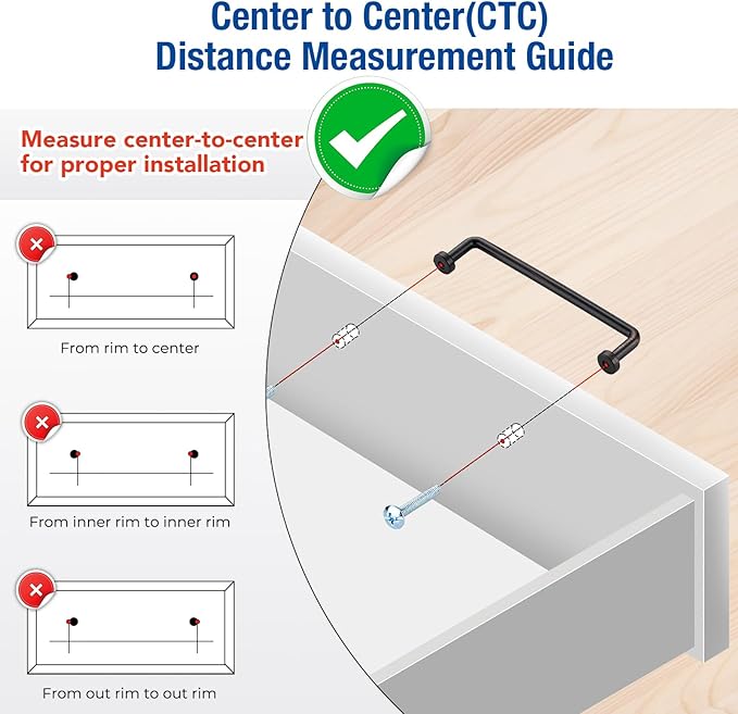 JOY DECOR Cabinet Pulls – 5 Inch Hole Center, Oil Rubbed Bronze, 10 Pack, Zinc Alloy Cabinet Handles for Drawers & Cupboard – Vintage Style Hardware for Kitchen, Bathroom, Dresser, Furniture Makeover