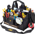 CLC Custom LeatherCraft 1529 16 In. Center Tray Tool Bag, 16 Pocket
