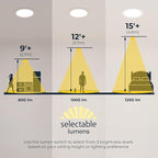 HALO HLB Recessed Lighting 6 Inch LED Canless, Ceiling and Shower Light, Dimmable w/Selectable Lumens and Color Temperatures 6-Pack - HLB6LSFS5-6PK