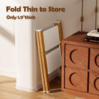 Taranta 2 Step Ladder,Aluminum Lightweight Folding 2 Step Stool with Anti-Slip Wide Pedal, 330lbs Capacity Step Ladder for Household,Kitchen,Office - White Woodgrain