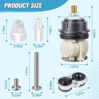 Enhon 1 Pack Shower Cartridge Replacement, RP46463 Cartridge Replacement Compatible with Delta Monitor 17 Series (2006 - Present) Dual Function Shower Faucet Valve, Including Seat and Spring Adapter