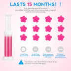 Toilet Gel, 60 Count 5 Kinds Of Scent Toilet Cleaner Bowl Gel Stamp Kit Air Freshener