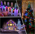 C7 Christmas Led Light Bulb, Multicolor Replacement Night Light Bulb, 0.6W Shatterproof Led Bulbs, E12 Standard Base, 50 Pack