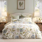 GyroVu Table Lamp Set of 2, 18.63” Ceramic Table Lamp Classic Beside Lamps Nightstand Lamp Modern Lamp for Living Room, Bedroom & Office Rocker Swtich Cream-LED Bulbs Included