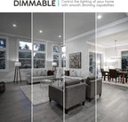 LUXRITE A19 LED Bulb 60W Equivalent, 5000K Bright White, 800 Lumens, Dimmable Standard LED Light Bulbs 9W, Enclosed Fixture Rated, Energy Star, E26 Medium Base - Indoor and Outdoor (24 Pack)