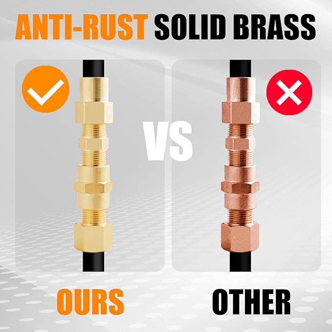 95PCS Brass Pipe Fittings Assortment Kit NPT Adapter,Hex Nipple,Hex Coupling,Reducer Bushing,Reducer Busing, Close Nipple, Hex Head Plug,BulkHead Nut&Bulk Head NPT Fittings Kits