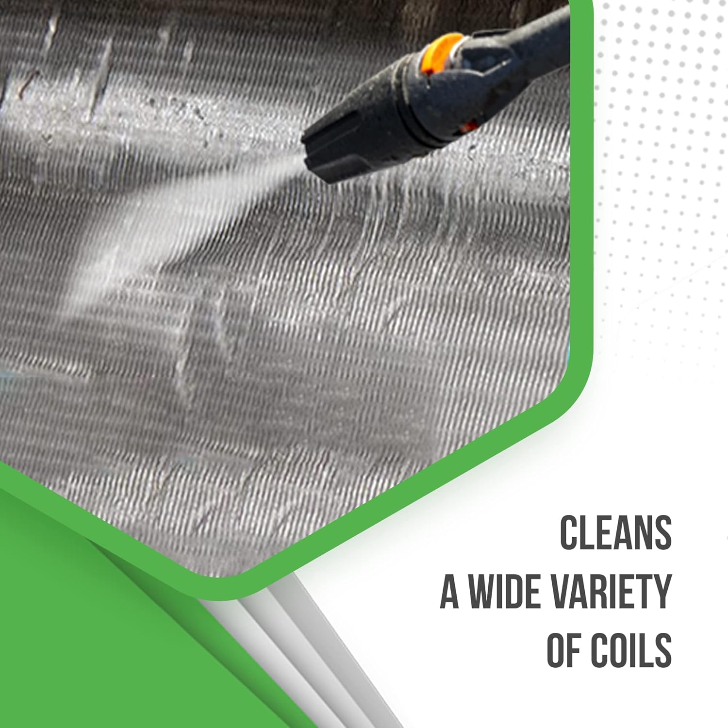 QwikProducts Foaming Coil Cleaner for AC Unit, Heating, Refrigerator, Air Conditioner No Rinse Coil Cleaner Spray Breaks Down Dirt, Dust, Grease, and Oil