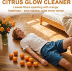 Concentrate Floor Cleaner Solution for Robot Vacuums, Wet Dry Vacuum Cleaner and Steam Mops Compatible with Tineco, Bissell, Dreame, Roborock etc, 29.76 fl oz Makes 46.5 Gallon Solution (Orange)