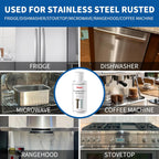 Stainless Steel Rust Stain Remover & Cleaner, Rust Spot Stain Remover for Stainless Steel Appliances and Furniture - Ideal for Grill, Fridge, Knife or Pan & more - 3.72 Fl Oz