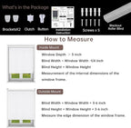 ALLBRIGHT 100% Blackout Roller Blinds Woven Shades with Striped Jacquard, Cordless Window Shades, UV Protection Fabric, Easy-Install for Indoor Home & Office, Dark Blue Old, 24" W x 72" H