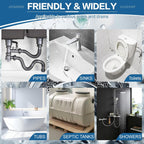 Drain Clog Remover 18 Packs Fast Acting Drain Cleaner Powders for Kitchen Sink Bathroom Shower Bathtub Powerful Pipe Unclogger Clears hair Grease Safe for Pipes