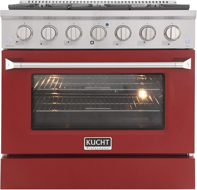 Kucht KNG361/LP-R Gas Range, Red