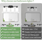 4-Light Bathroom Light Fixtures, Vanity Light with Milky White Shades, Matte Black Bathroom Light Fixtures Over Mirror, Modern Bathroom Wall Lamp for Mirror Living Room Cabinet Bedroom