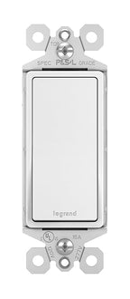 Legrand radiant TM870WCC10 15 Amp Rocker Wall Switch, Single Pole Decorator Light Switches, White (1 Count)
