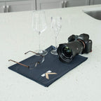 KLOVEO Polishing Cloth - Wine Glass Polishing Cloths - 20x27 Inch Large Size, Lint Free, Microfiber Cleaning Cloth for Glassware, Glasses, Sunglasses, Phone Screens, Camera Lens