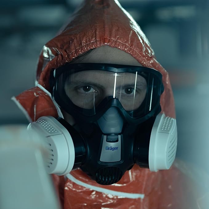 Dräger X-pect 4400 Safety Goggles | Anti-Fog & Anti-Scratch Goggles with Chemical Resistance | 5pcs