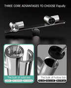 Fapully Chrome Kitchen Faucet with Sprayer,Commercial Single Handle Pull Down Kitchen Sink Faucet