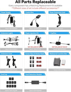 ASAHOM Permanent Outdoor Light Pro S108B, 100FT with 72 RGBCW 70lm LED, WLED Integration, AI Lighting, 30000 Lighting Effect Combination, IP67 Waterproof for Halloween Christmas and Daily Decor, Black