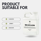 Acrylic Sealer for Concrete & Cement Crafts – Low Gloss, Non-Toxic, Water Resistant, Food Safe – Compatible with Jesmonite – 16 oz