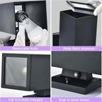 Dawn to Dusk Outdoor Light Fixtures Wall Mount 2 Pack, LED Modern Up Down Lighting Outdoor Wall Sconce Lights 2700k, 13" Black Outside exterior lights for House Porch Garage,IP65,UL Listed (Black)