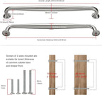 SAILING 5 Pack Cabinet Handles-8.81"/224mm Screw Spacing Brushed Nickel Furniture Hardware Handles for Kitchen Cabinets Bedroom Dresser Wardrobe Cabinet Pulls