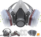 Respirator Mask with Filters - Reusable Respirators for Asbestos, Fume, Painting, Sanding, Resin, Polishing and Dust