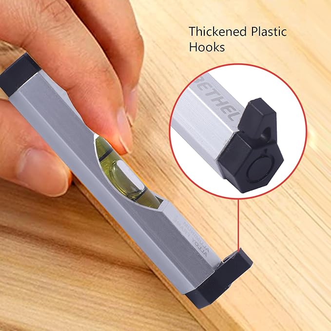 BETHEL 3Pcs Hanging Bubble Line Level String Aluminum levels Tools,Mini Leveler for Building Trades, Engineering, camping, and other Equipment Measure