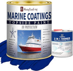 ShangTianFeng 207014 Marine Wood and Fiberglass Primer,32 Fl Oz Brilliant Navy Blue+10 Fl Oz diluent, Suitable for use on fiberglass, wood or metal surfaces above the waterline 1 Quarts