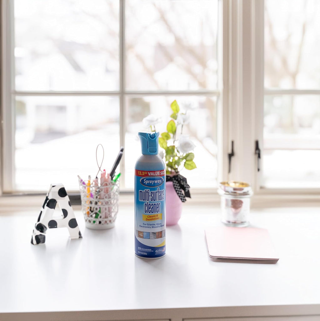 Sprayway Multi-Surface Cleaner, 13.5oz, Pack of 6 | All-Purpose Cleaner for Granite, Glass, Wood, Metal | Ideal for Cabinets, Appliances, Furniture, Household Hard Surfaces