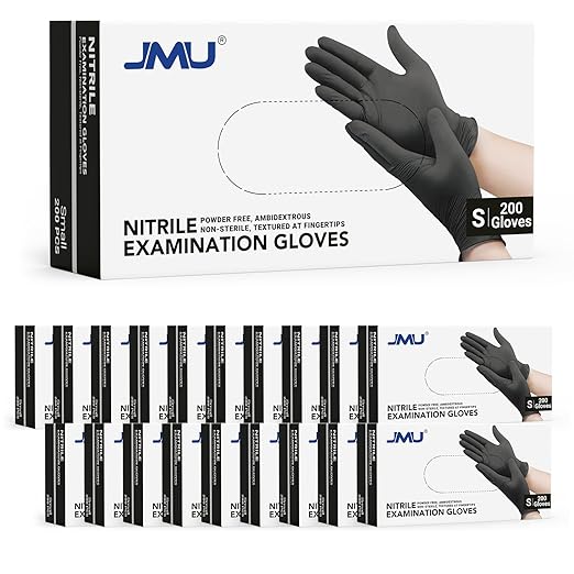 JMU Nitrile Gloves Small Case, 4000 Count, 3.5Mil Disposable Medical Exam Gloves Latex Free Powder Free