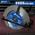 PCD Circular Saw Blade, 7-1/4-Inch x 4 Teeth x 30mm Bore (16, 20 & 25mm Reduction Rings Included), Polycrystalline Diamond Tipped for Fibre Cement Board, Hard Materials