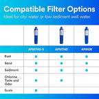 3M Aqua-Pure AP910R Genuine Whole House Sanitary Quick Change Replacement Water Filter for AP902 System, Reduces Sediment
