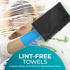 100 Pack Microfiber Cleaning Cloth Roll - Tear Away Reusable Paper Towels Washable, 11.8" Ultra Absorbent Cleaning Supplies for Housekeeping, Cleaning Rags Microfiber Towel, Lint Free Cloth Value Pack