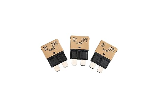 GLOSO E37 Auto (T1) Reset Low Profile ATC/ATO Circuit Breakers - (5A - 3 Pack)