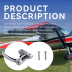 Left Hand Window Latch with Screw Compatible with 1954-1977 Cessna100,200,300 Series Aircraft